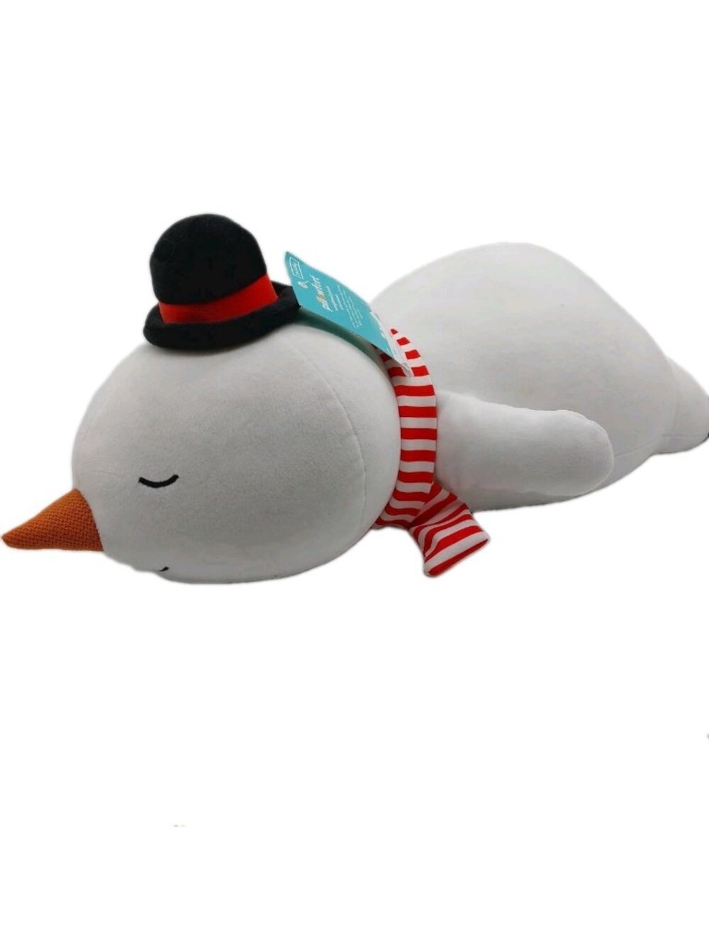 Holiday Snowman Weighted Plush Kids' Throw Pillow White 3 Pounds Pillowfort 2025